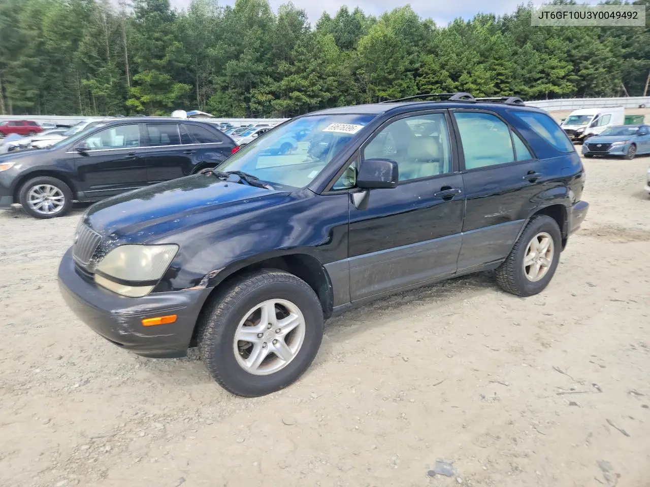 LEXUS RX 2000, VIN JT6GF10U3Y0049492