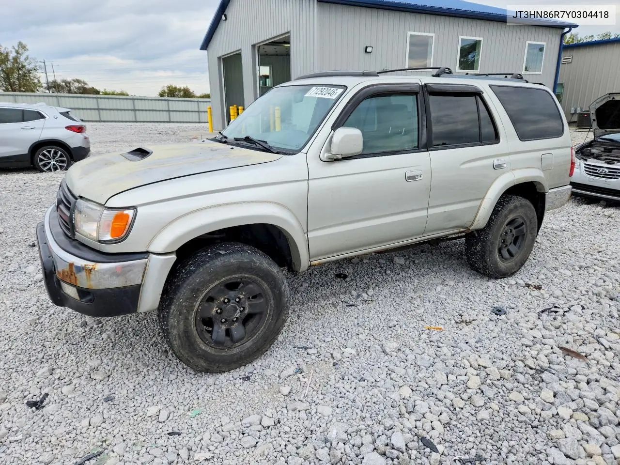 TOYOTA 4RUNNER 2000, VIN JT3HN86R7Y0304418