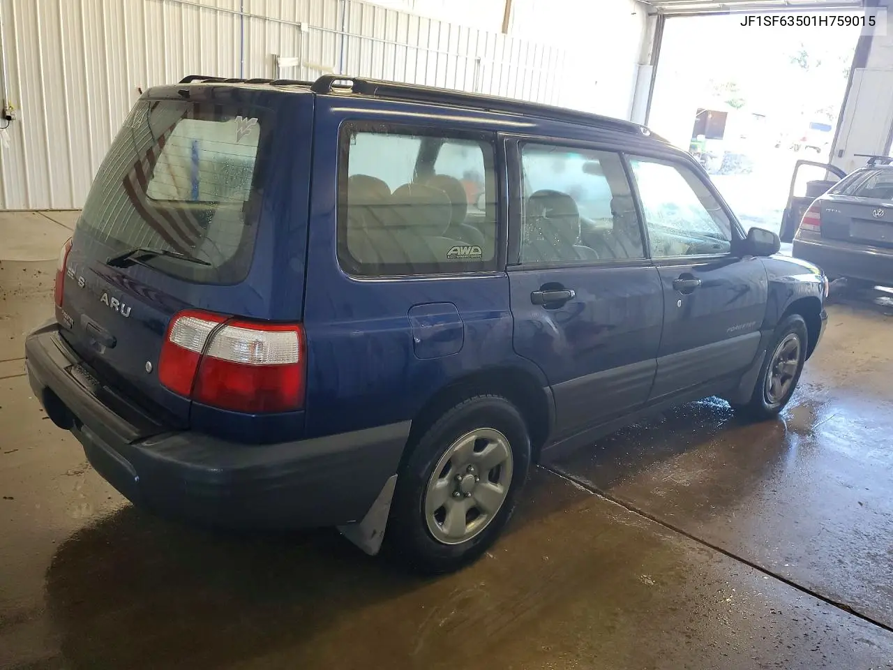 2001 SUBARU FORESTER VIN JF1SF63501H759015 — фото 2