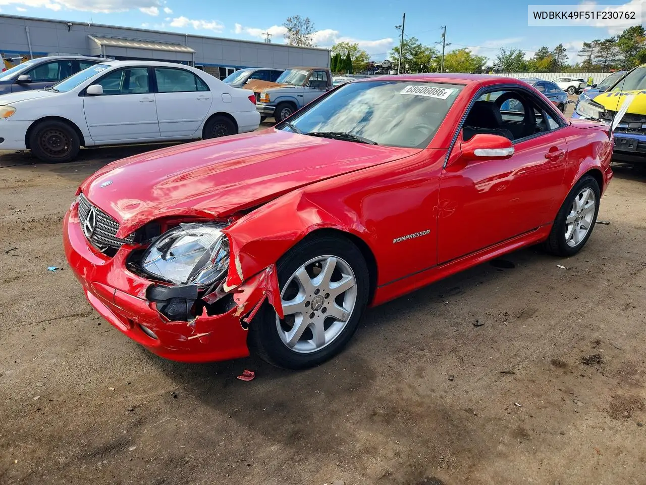 MERCEDES SLK-KLASSE 2001, VIN WDBKK49F51F230762