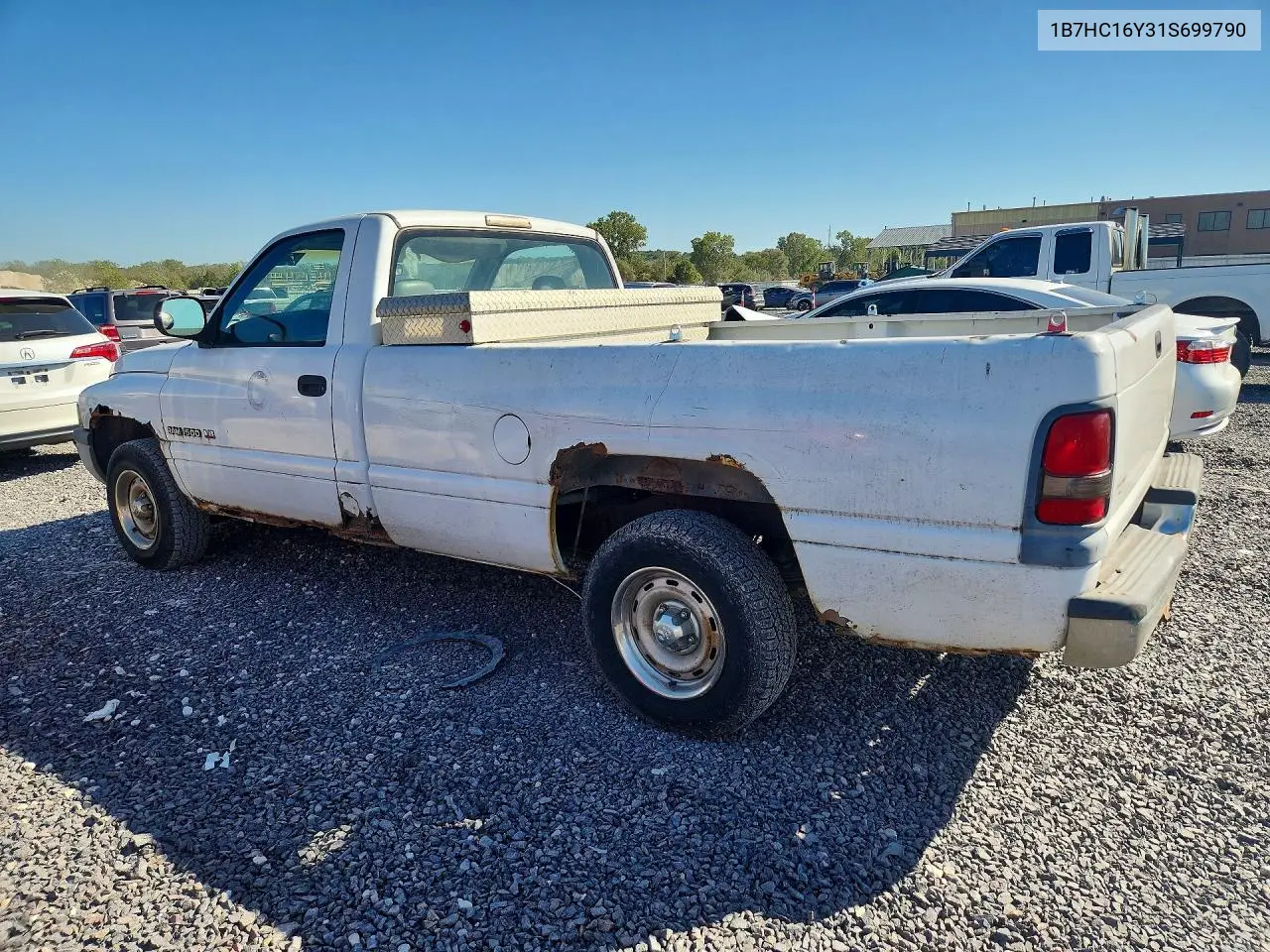 2001 DODGE RAM VIN 1B7HC16Y31S699790 — фото 2
