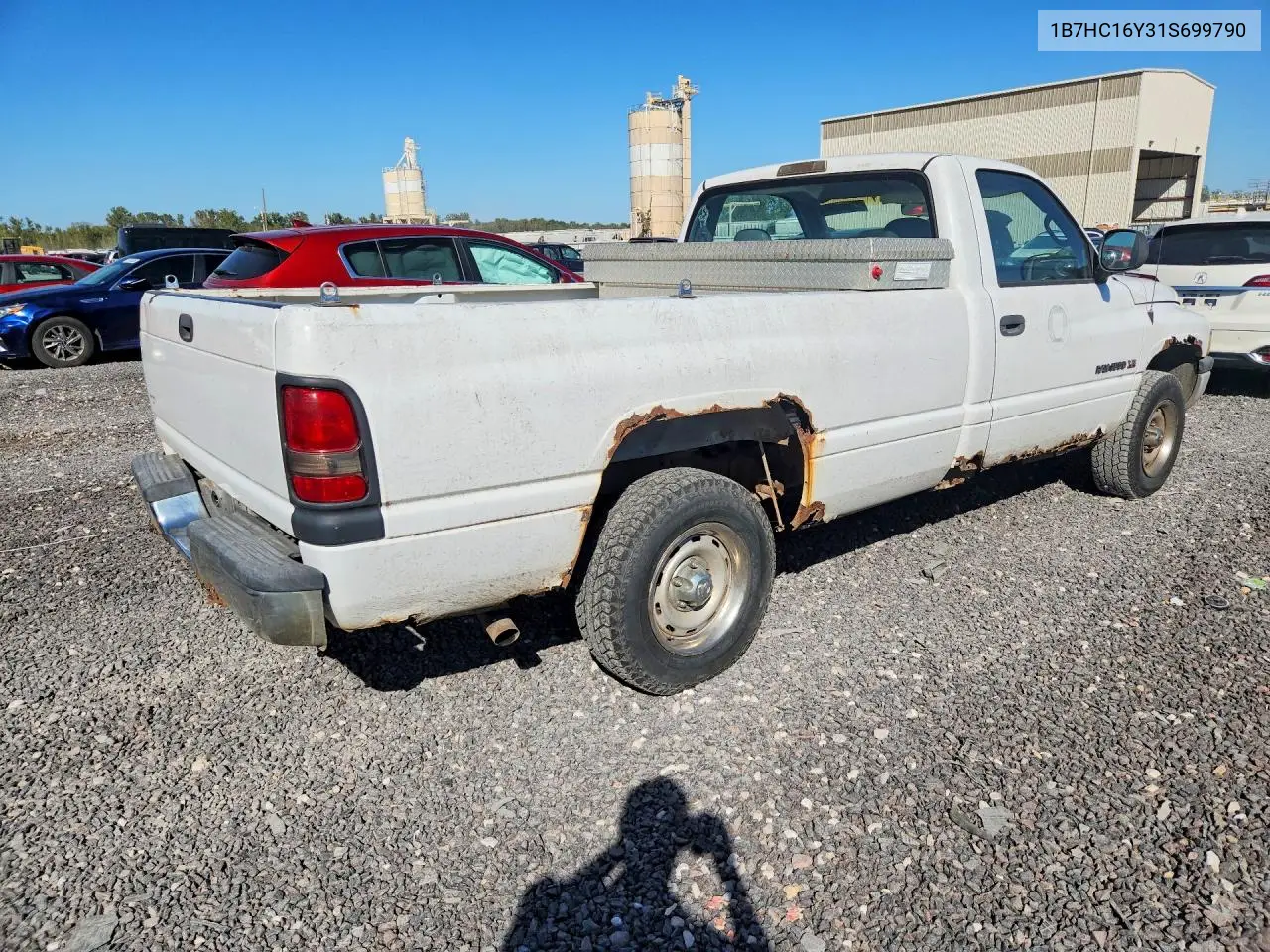 2001 DODGE RAM VIN 1B7HC16Y31S699790 — фото 3