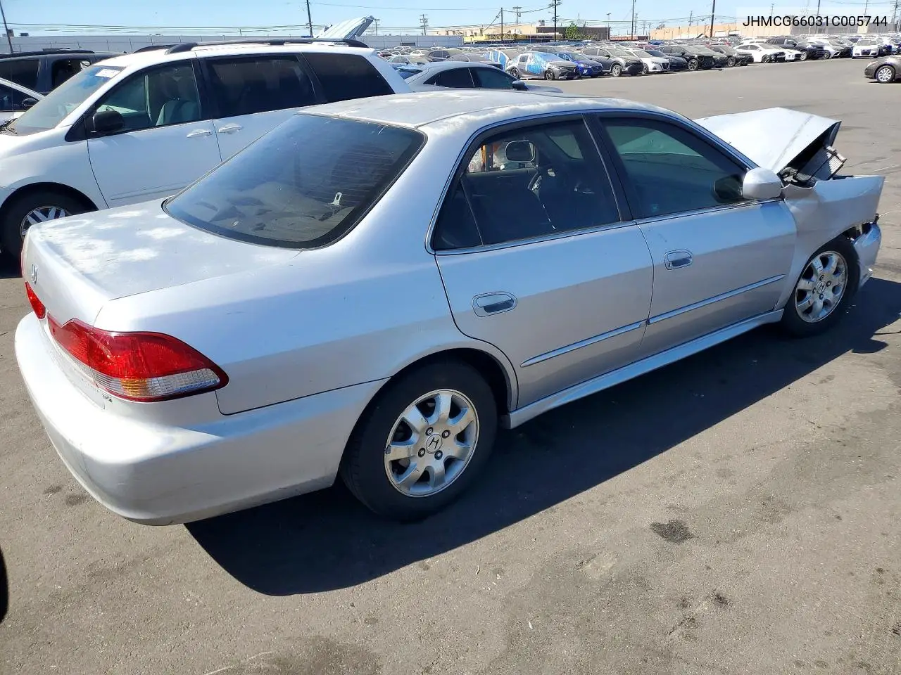 2001 HONDA ACCORD VIN JHMCG66031C005744 — фото 3