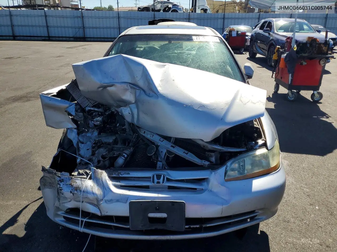 2001 HONDA ACCORD VIN JHMCG66031C005744 — фото 5