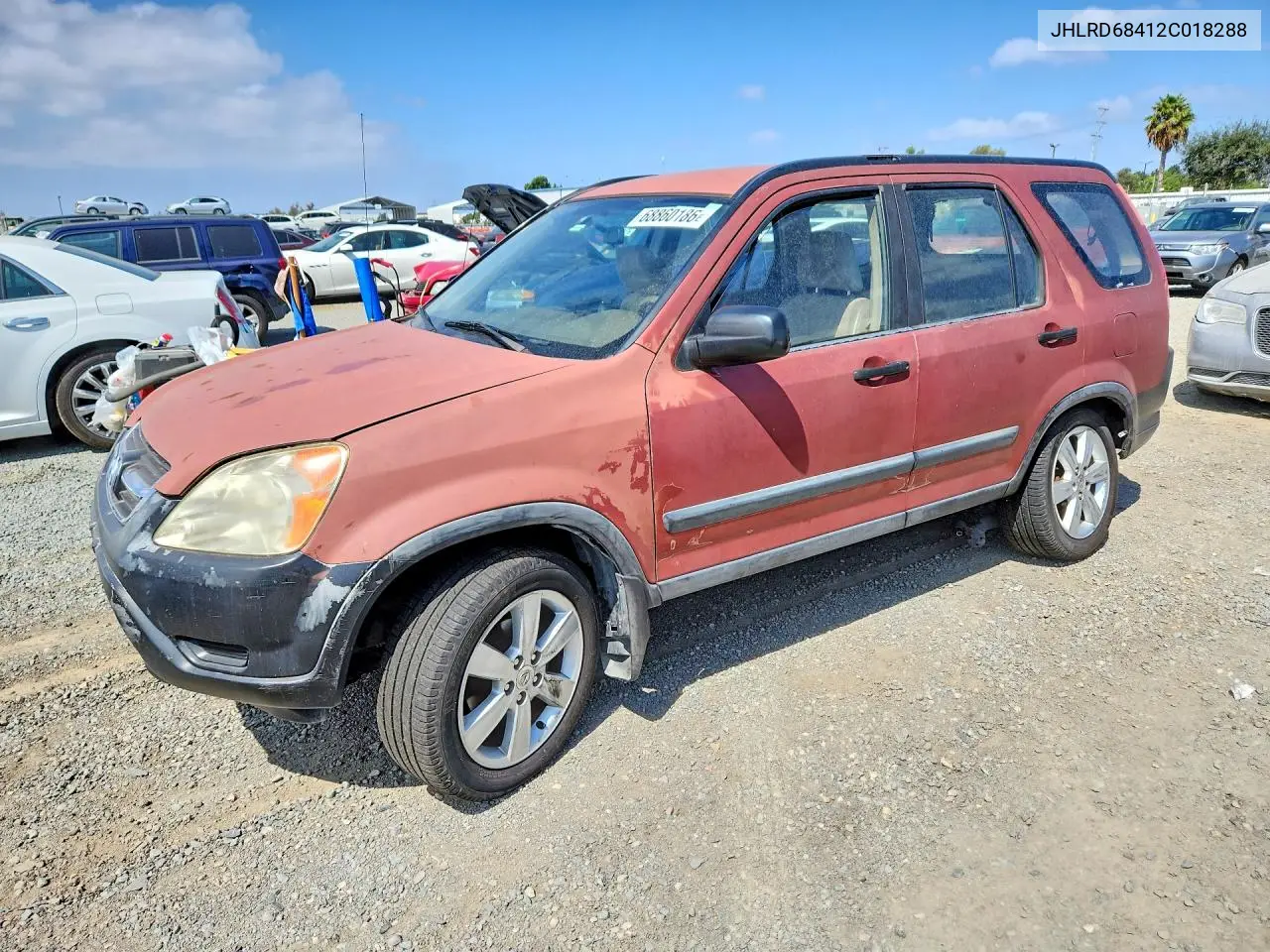 HONDA CR-V 2002, VIN JHLRD68412C018288
