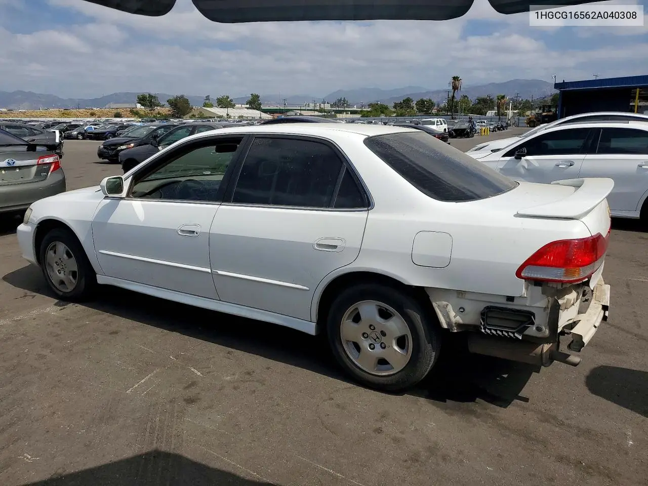 2002 HONDA ACCORD VIN 1HGCG16562A040308 — фото 2
