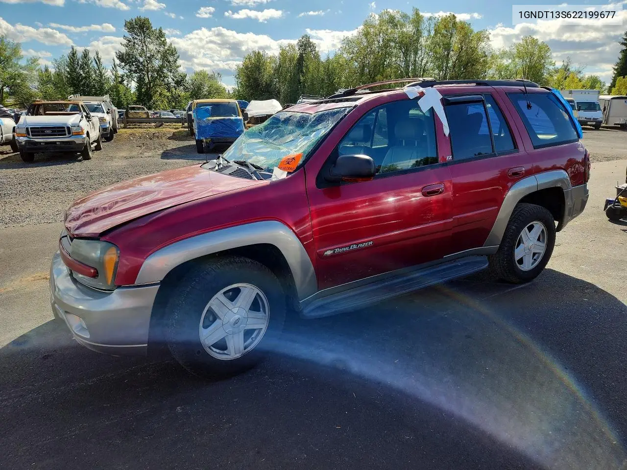 CHEVROLET TRAILBLAZER 2002, VIN 1GNDT13S622199677