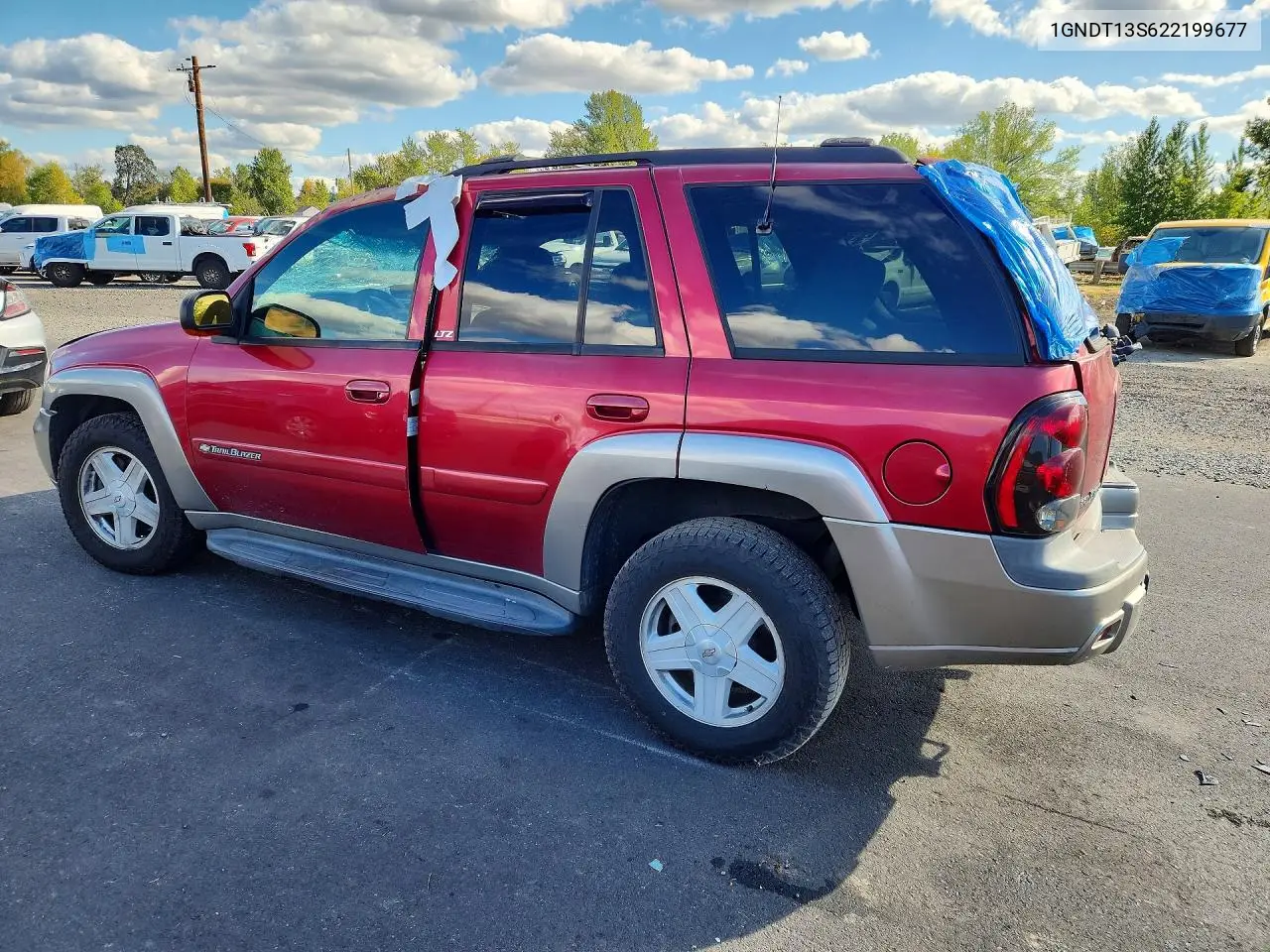 CHEVROLET TRAILBLAZER 2002, VIN 1GNDT13S622199677