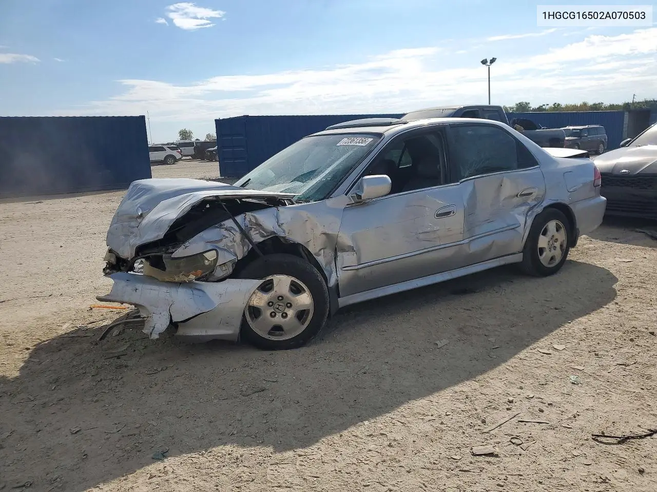 HONDA ACCORD 2002, VIN 1HGCG16502A070503