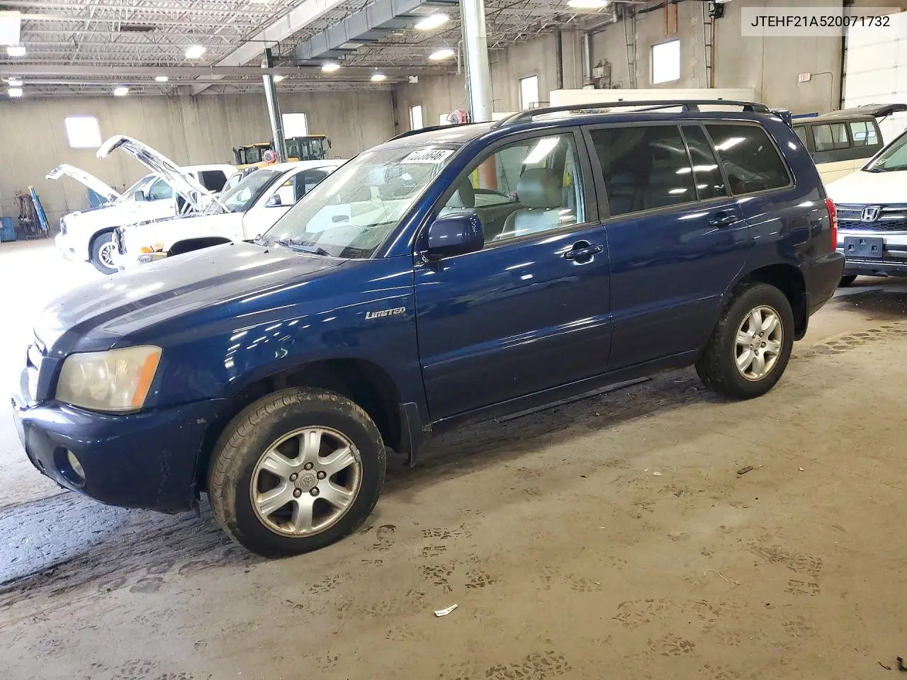 TOYOTA HIGHLANDER 2002, VIN JTEHF21A520071732
