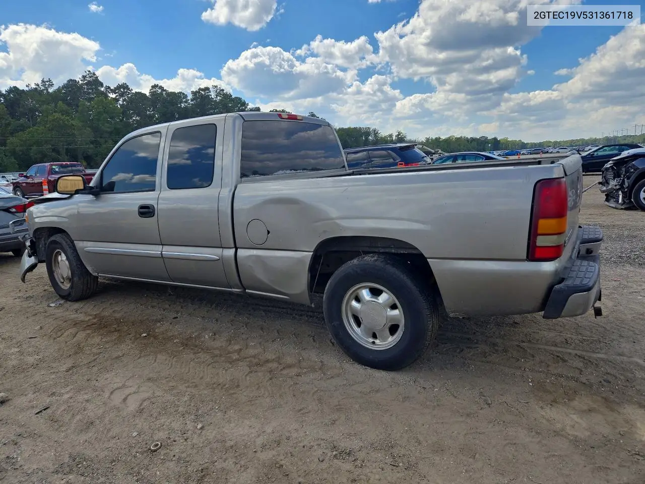 2003 GMC SIERRA VIN 2GTEC19V531361718 — фото 2