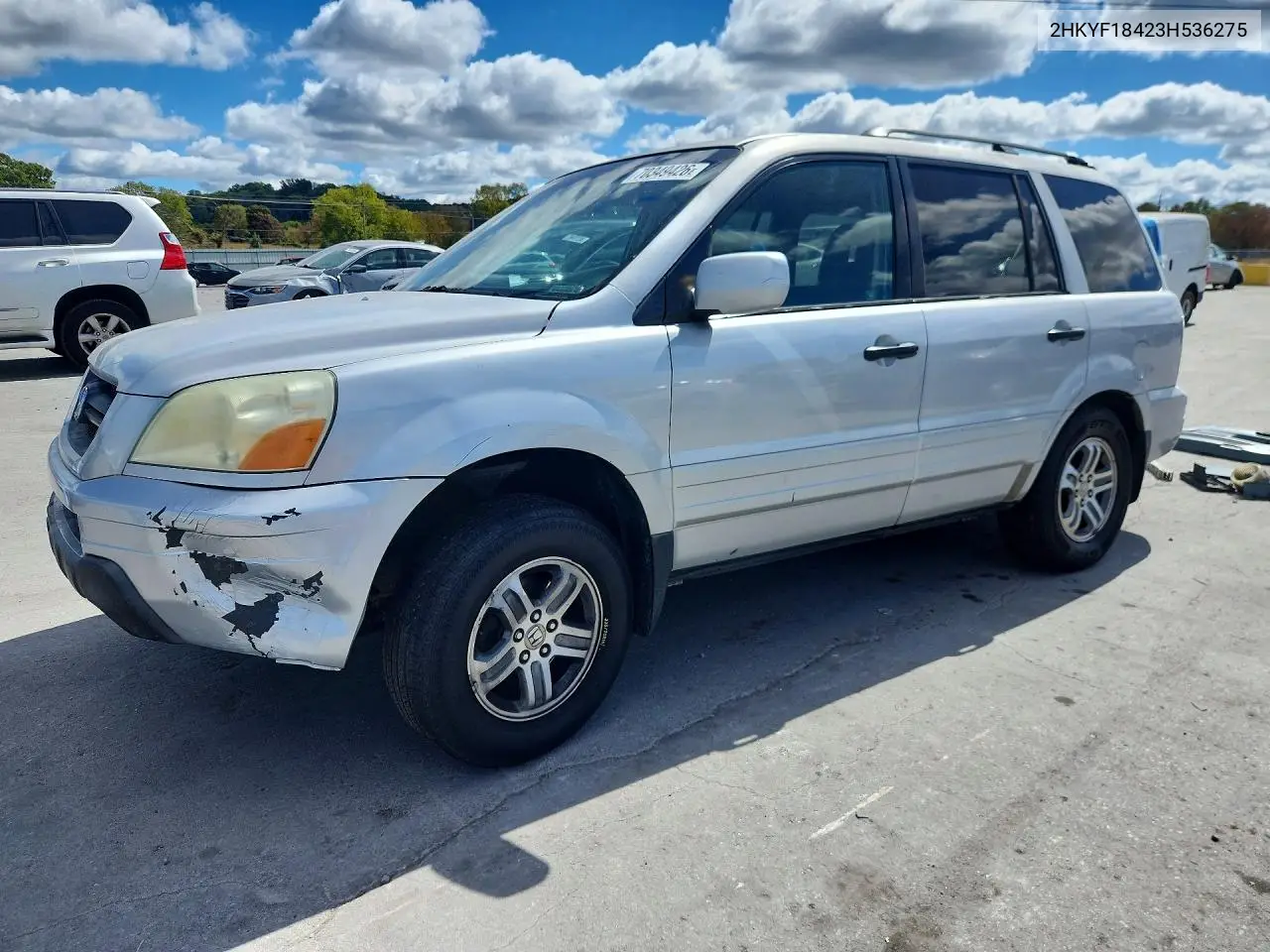 HONDA PILOT 2003, VIN 2HKYF18423H536275