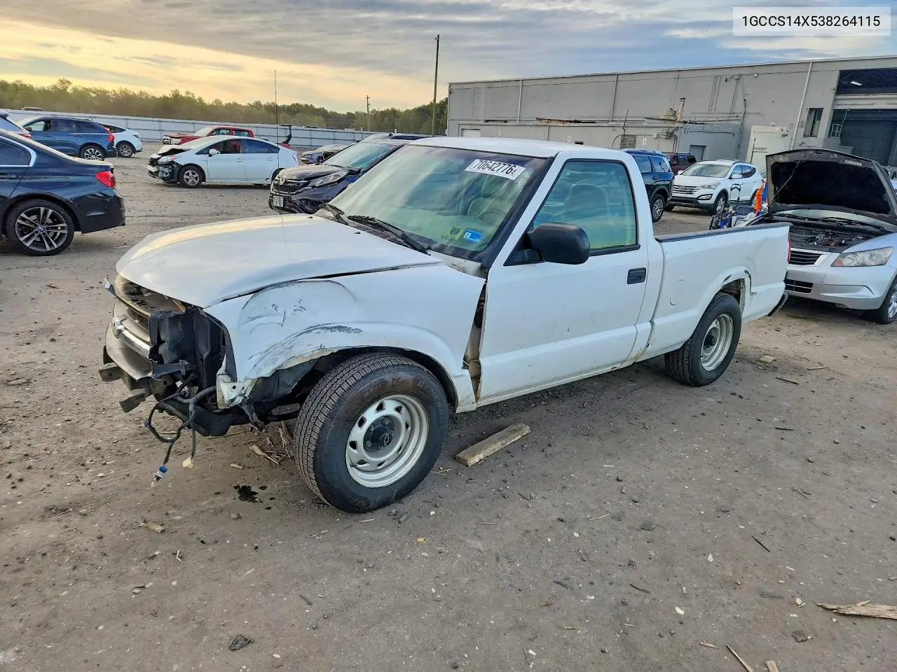 CHEVROLET S-10 PICKUP 2003, VIN 1GCCS14X538264115