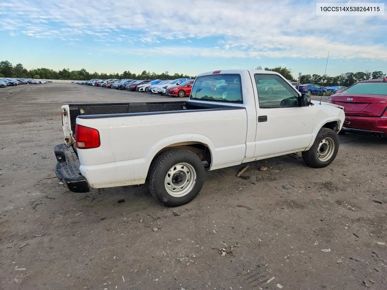 2003 CHEVROLET S-10 PICKUP VIN 1GCCS14X538264115 — фото 3