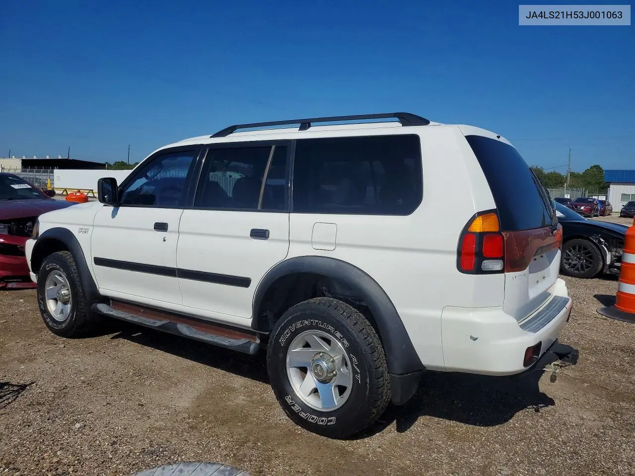 2003 MITSUBISHI MONTERO VIN JA4LS21H53J001063 — фото 2
