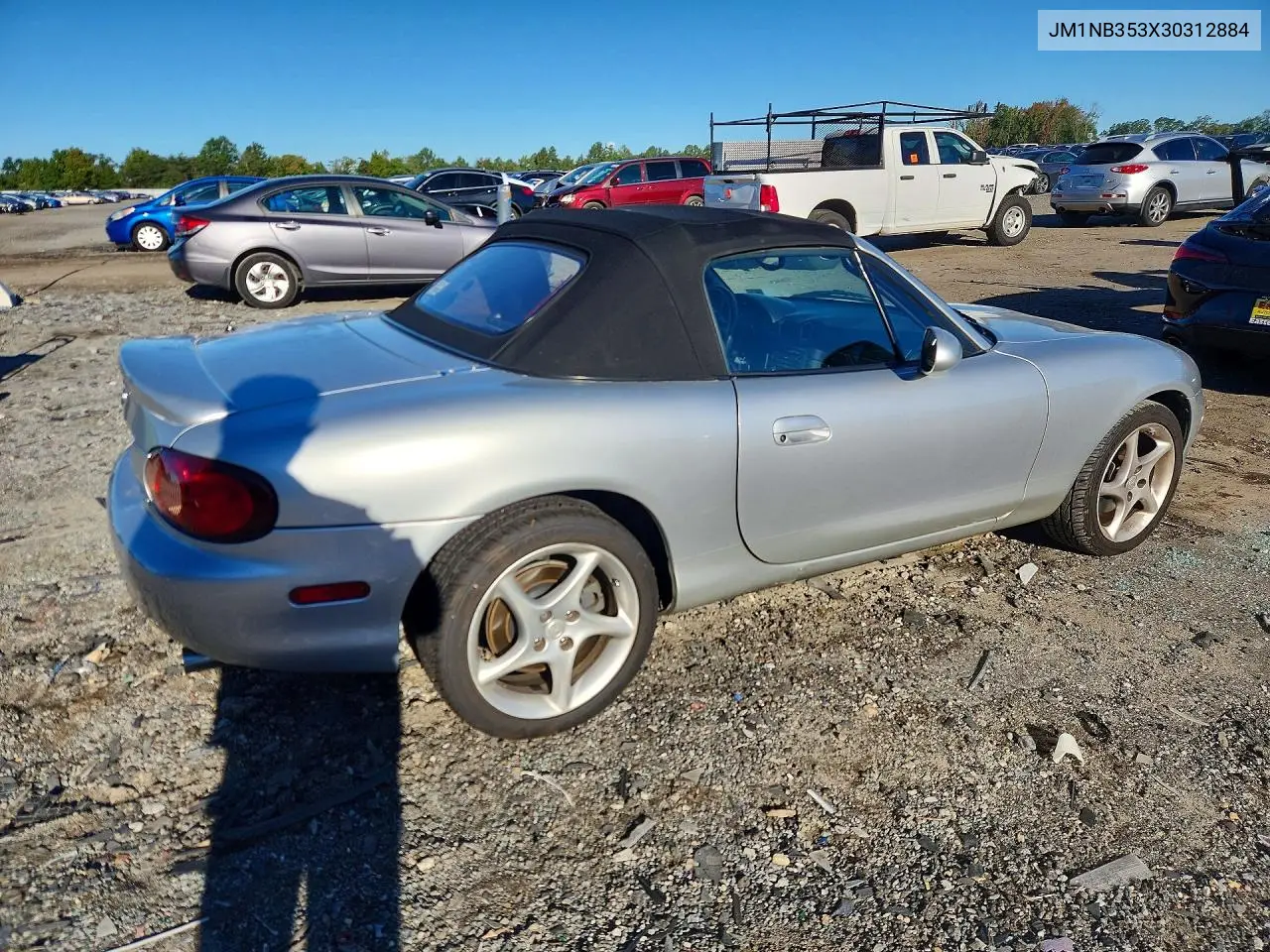 2003 MAZDA MX-5 VIN JM1NB353X30312884 — фото 3
