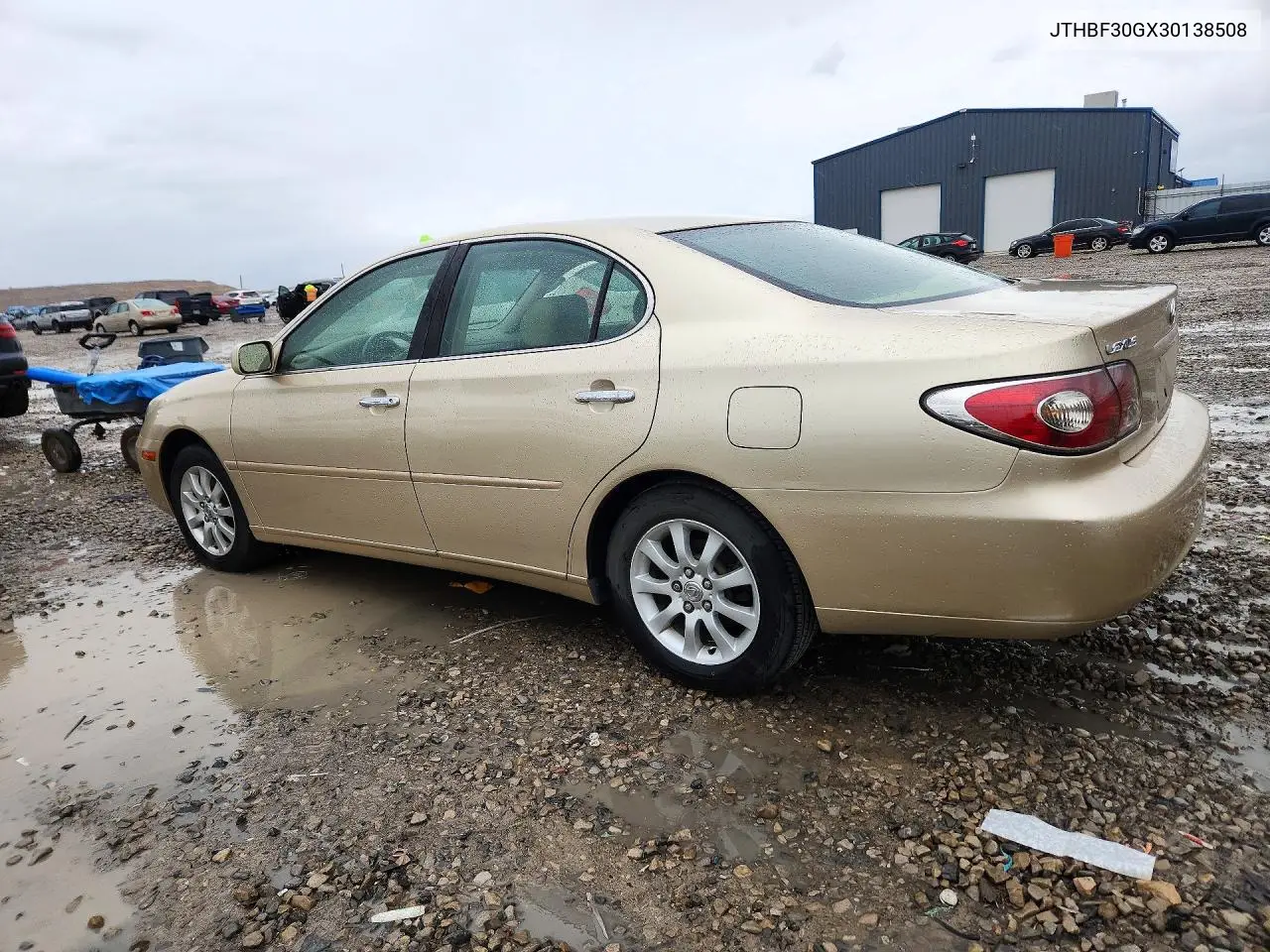 2003 LEXUS ES VIN JTHBF30GX30138508 — фото 2