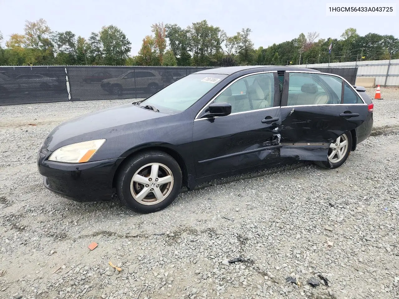 HONDA ACCORD 2003, VIN 1HGCM56433A043725