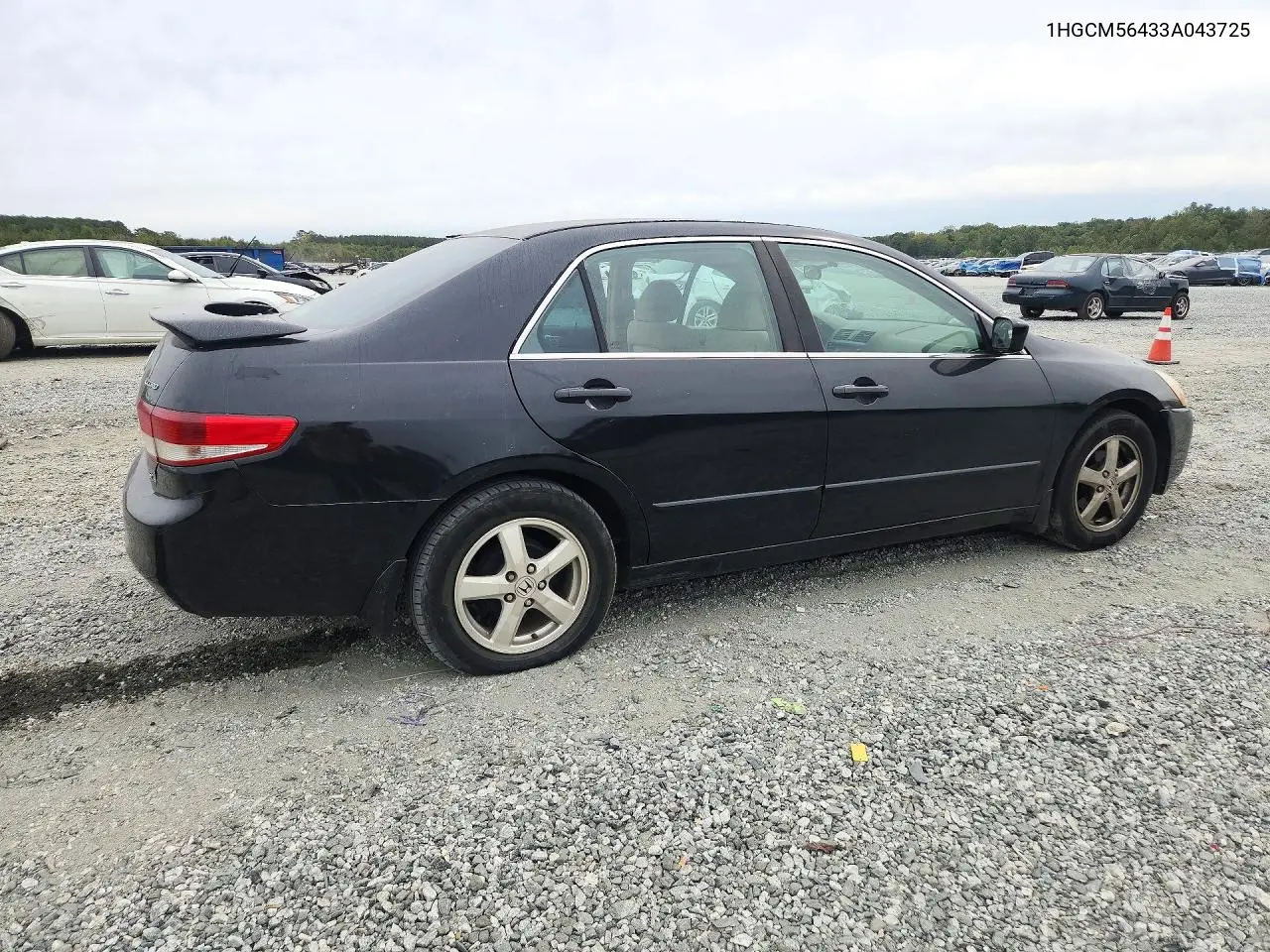 2003 HONDA ACCORD VIN 1HGCM56433A043725 — фото 3