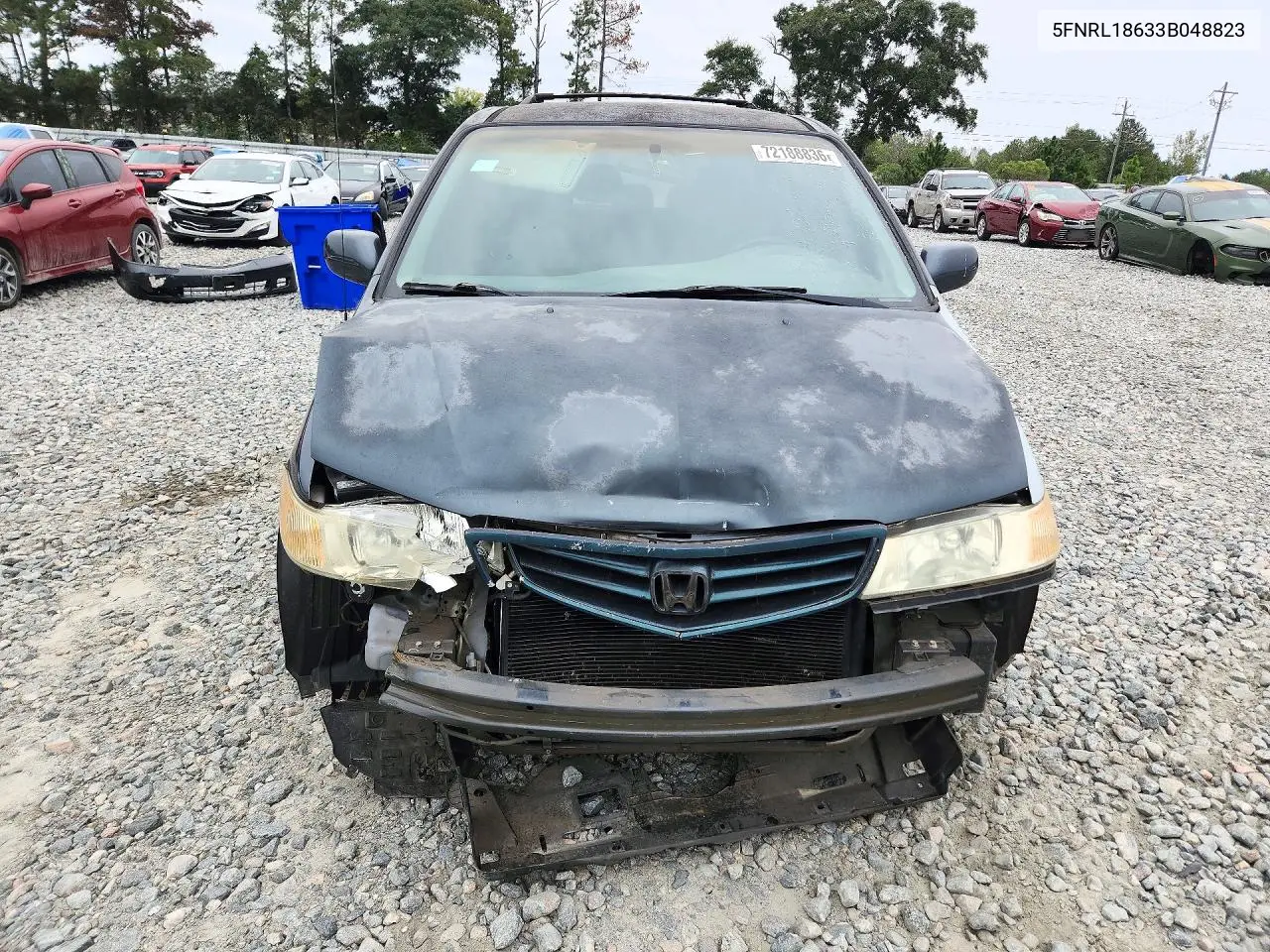 2003 HONDA ODYSSEY VIN 5FNRL18633B048823 — фото 5