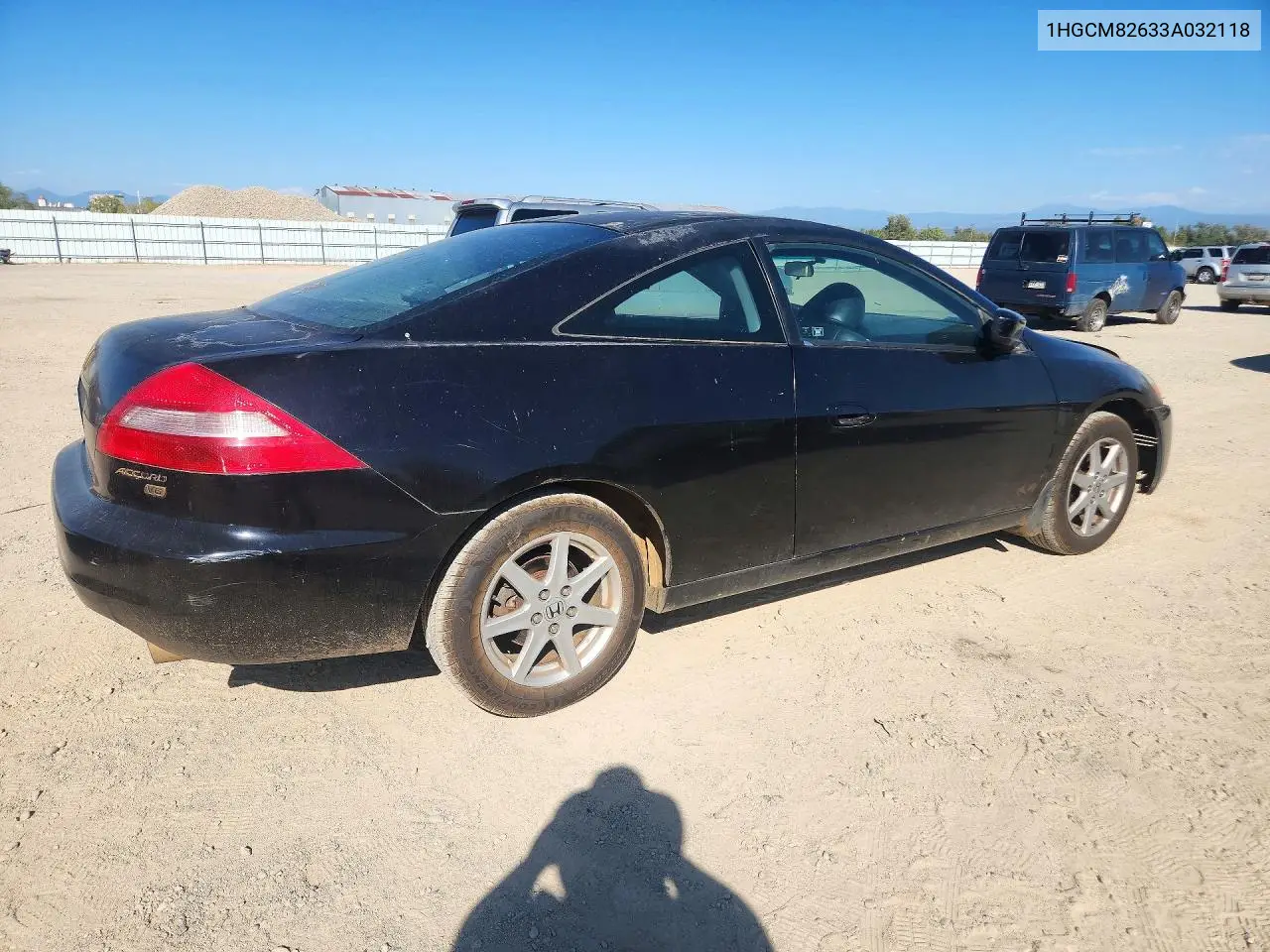 2003 HONDA ACCORD VIN 1HGCM82633A032118 — фото 3