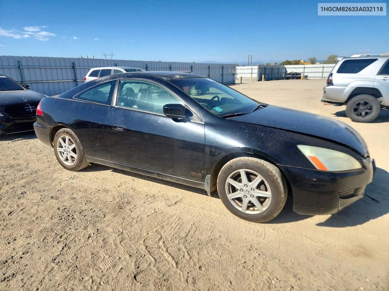 2003 HONDA ACCORD VIN 1HGCM82633A032118 — фото 4