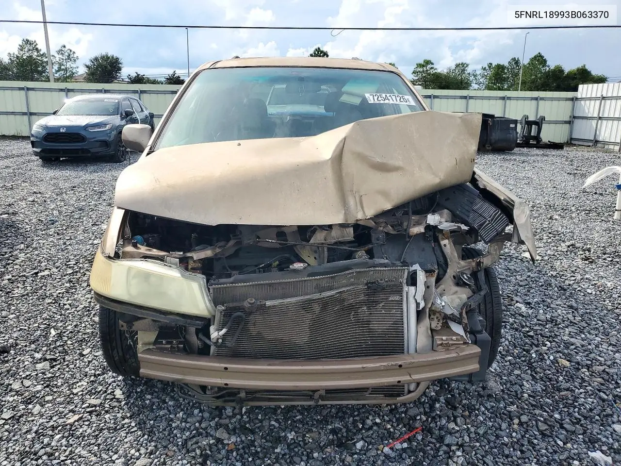 2003 HONDA ODYSSEY VIN 5FNRL18993B063370 — фото 5