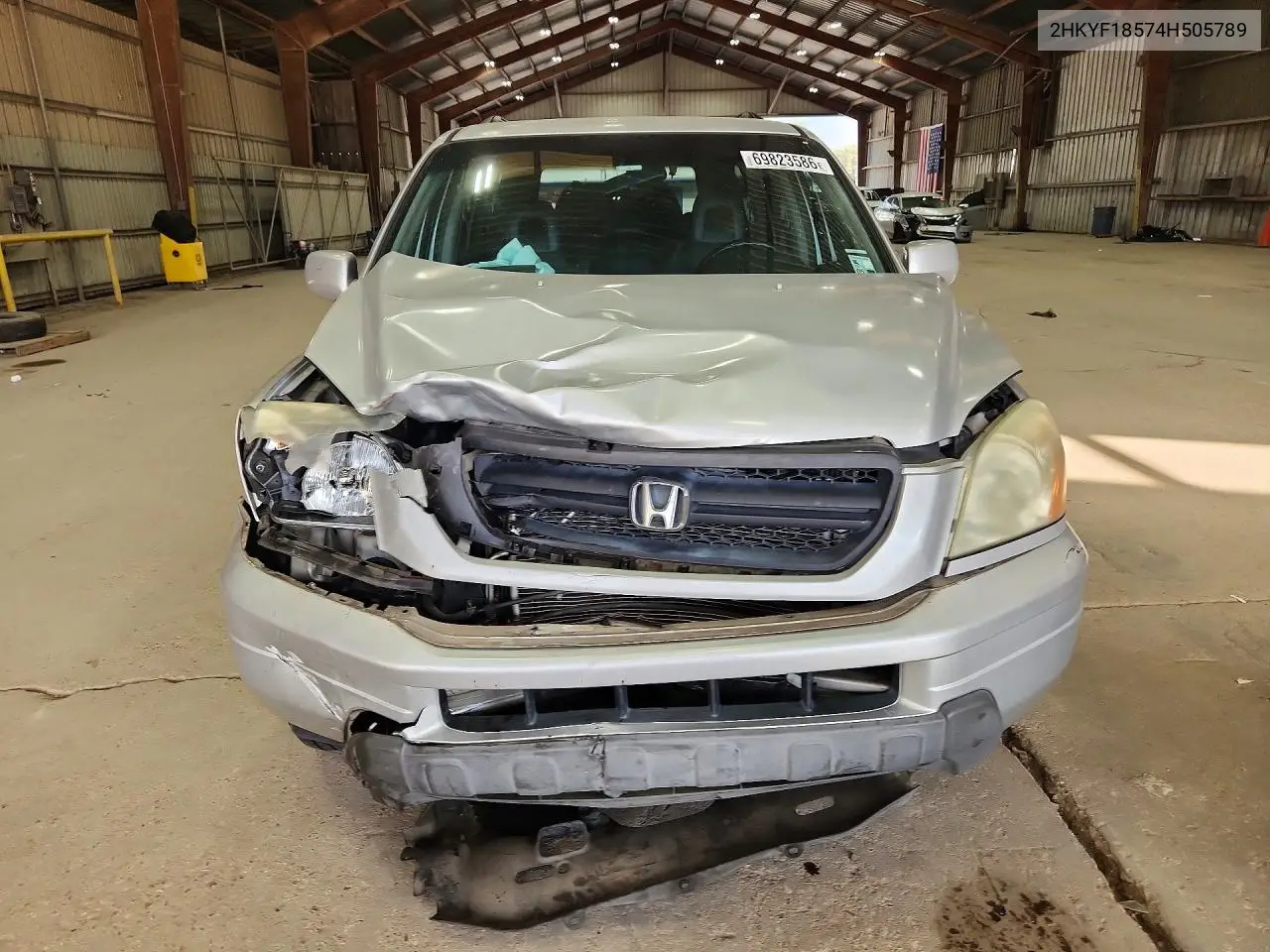 2004 HONDA PILOT VIN 2HKYF18574H505789 — фото 5