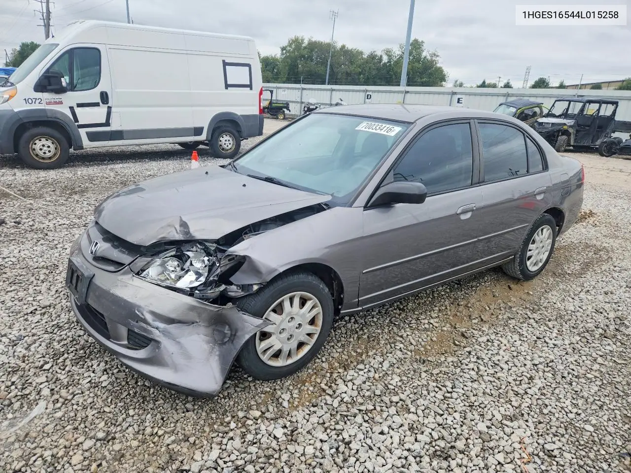 HONDA CIVIC 2004, VIN 1HGES16544L015258