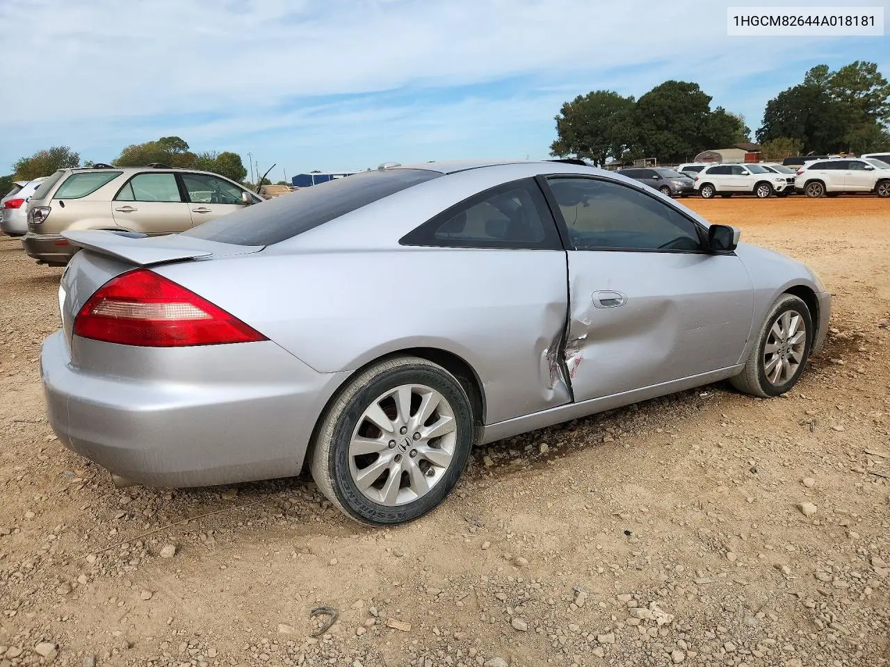 2004 HONDA ACCORD VIN 1HGCM82644A018181 — фото 3