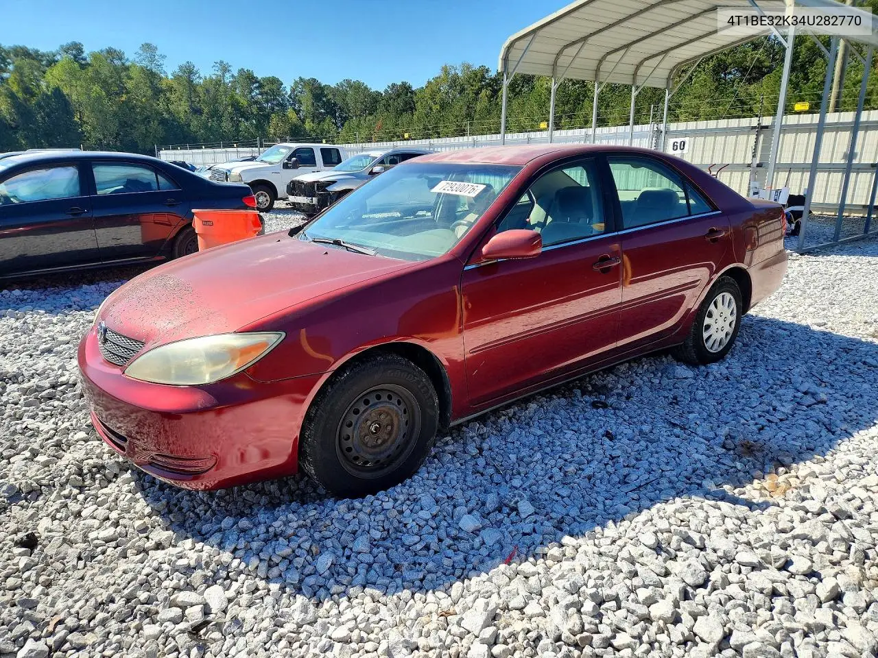 TOYOTA CAMRY 2004, VIN 4T1BE32K34U282770