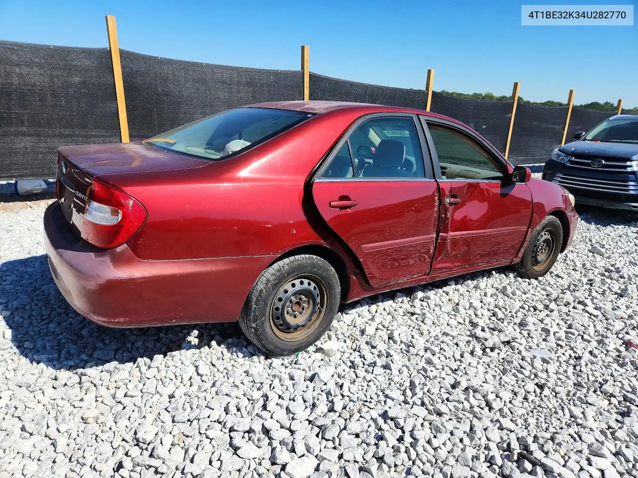 2004 TOYOTA CAMRY VIN 4T1BE32K34U282770 — фото 3