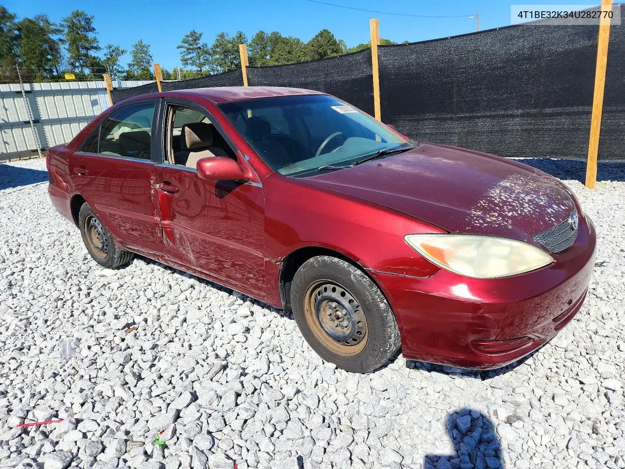 2004 TOYOTA CAMRY VIN 4T1BE32K34U282770 — фото 4