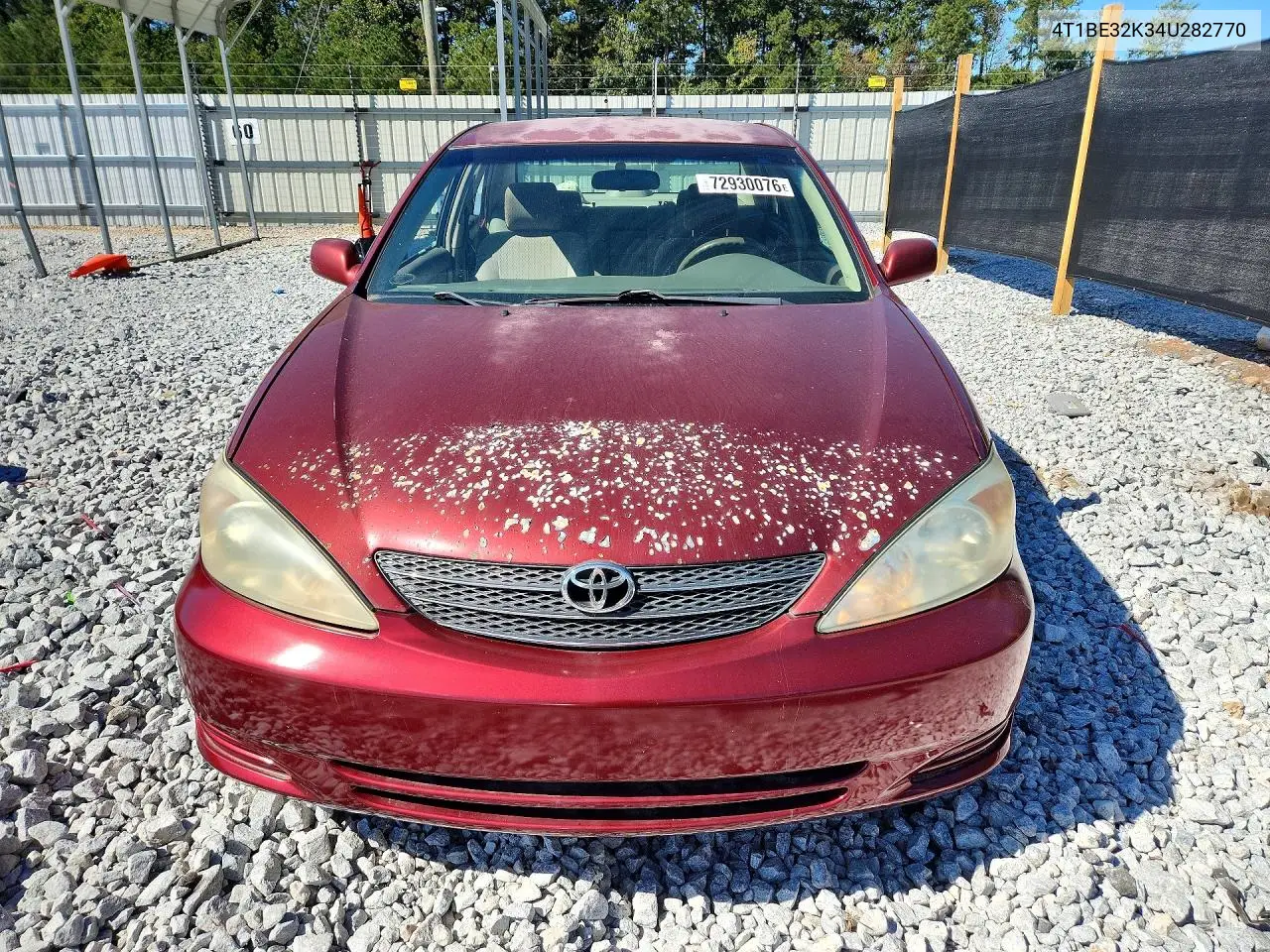2004 TOYOTA CAMRY VIN 4T1BE32K34U282770 — фото 5