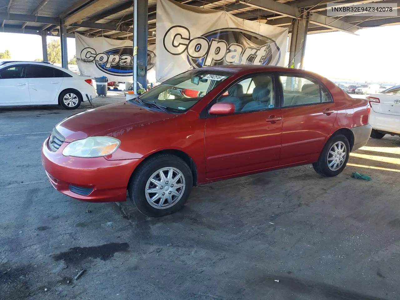 TOYOTA COROLLA 2004, VIN 1NXBR32E94Z342078