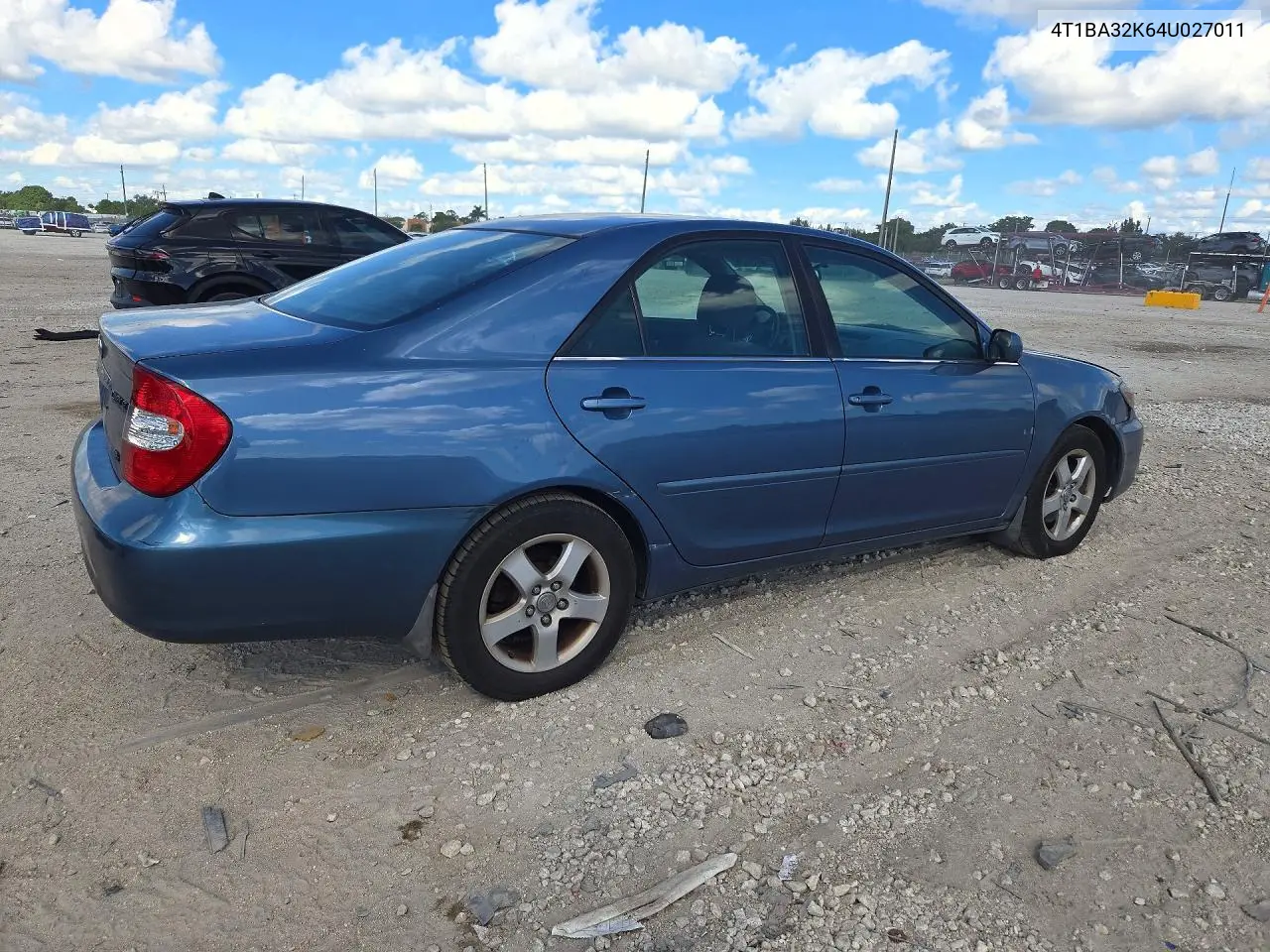 2004 TOYOTA CAMRY VIN 4T1BA32K64U027011 — фото 3