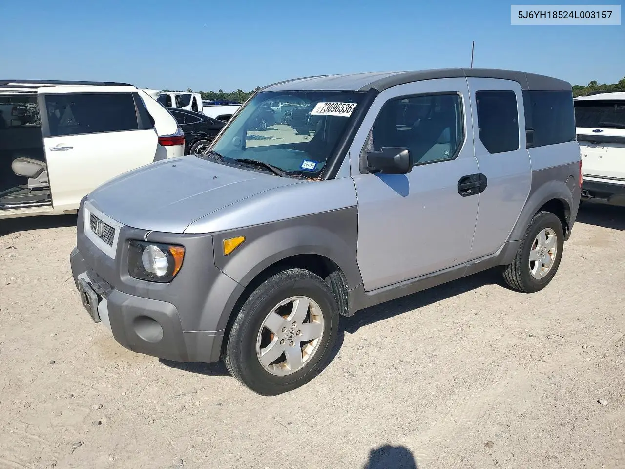 HONDA ELEMENT 2004, VIN 5J6YH18524L003157