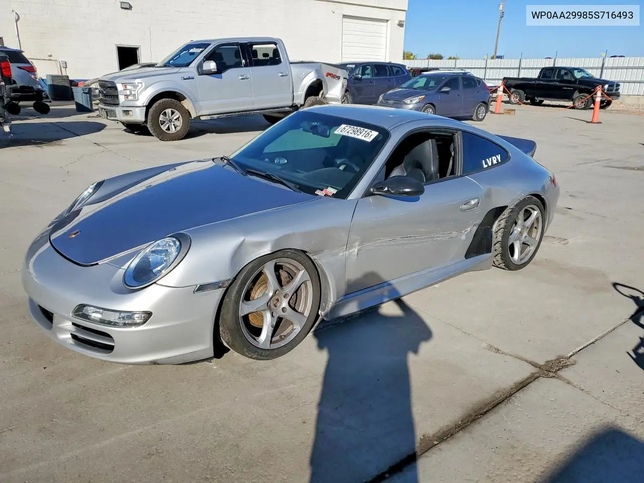 PORSCHE 911 2005, VIN WP0AA29985S716493
