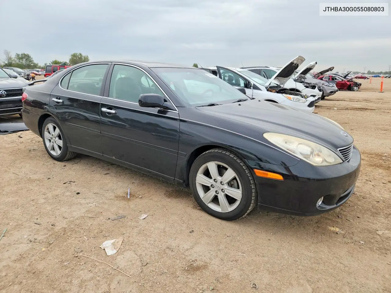 2005 LEXUS ES VIN JTHBA30G055080803 — фото 4