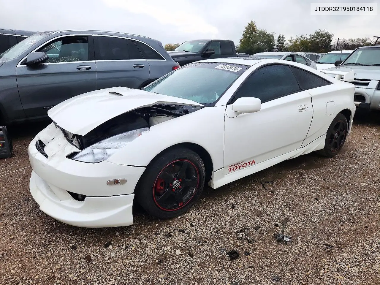 TOYOTA CELICA 2005, VIN JTDDR32T950184118