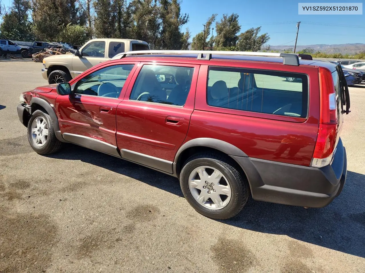 2005 VOLVO XC70 VIN YV1SZ592X51201870 — фото 2