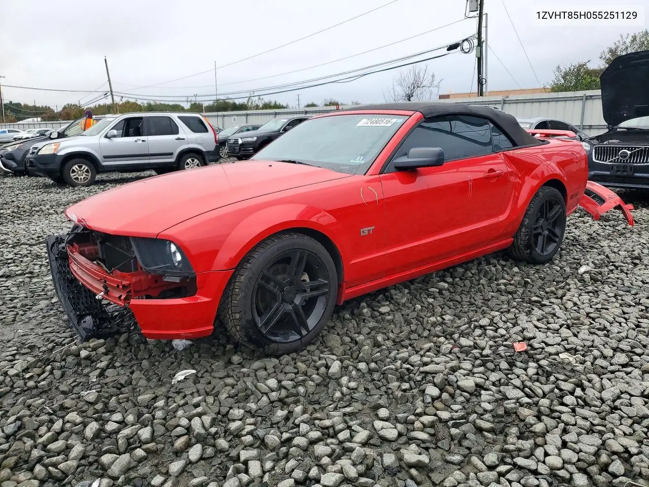 FORD MUSTANG 2005, VIN 1ZVHT85H055251129