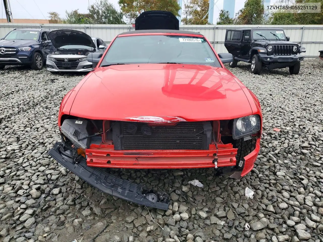 2005 FORD MUSTANG VIN 1ZVHT85H055251129 — фото 5