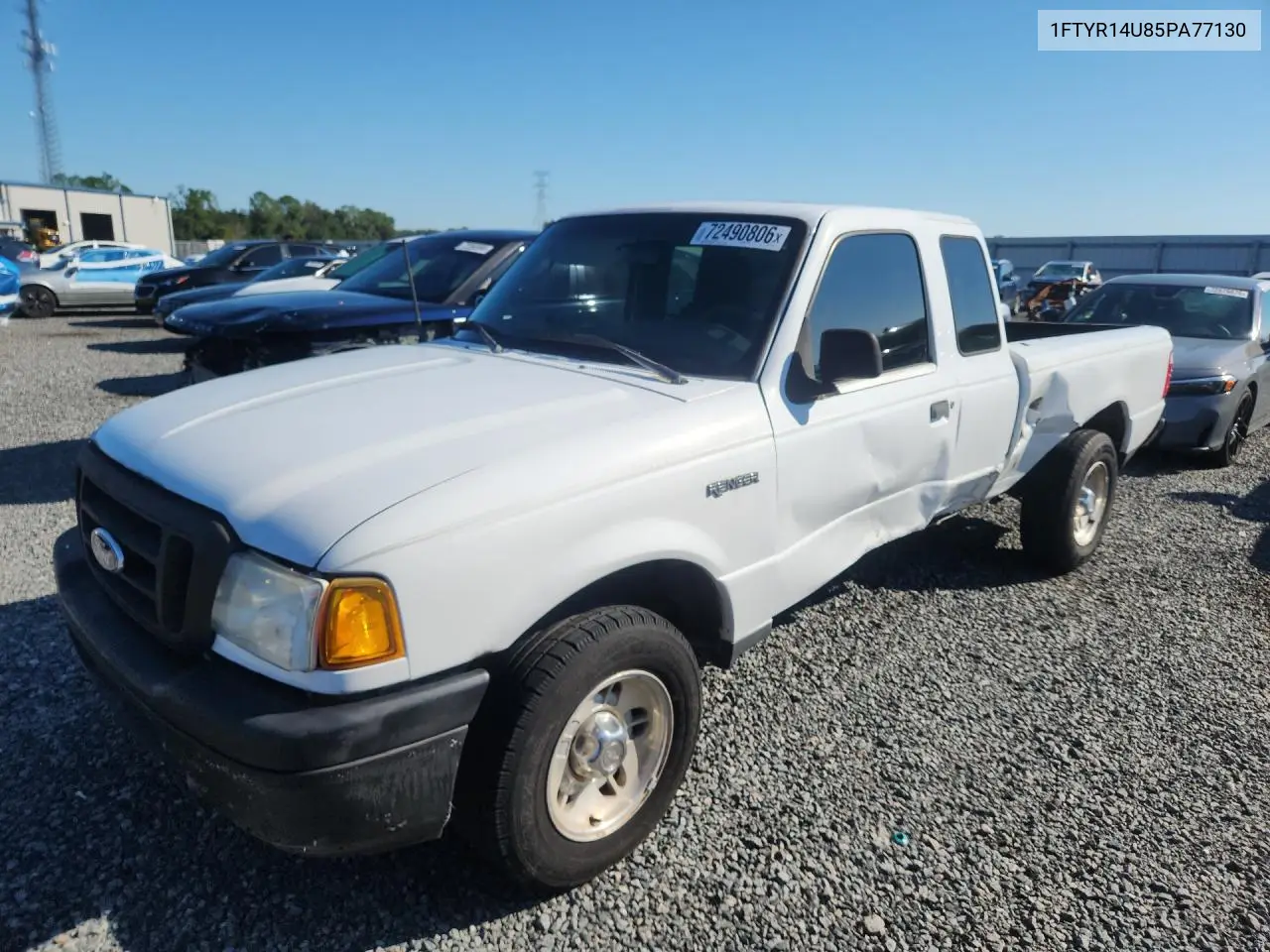 FORD RANGER 2005, VIN 1FTYR14U85PA77130