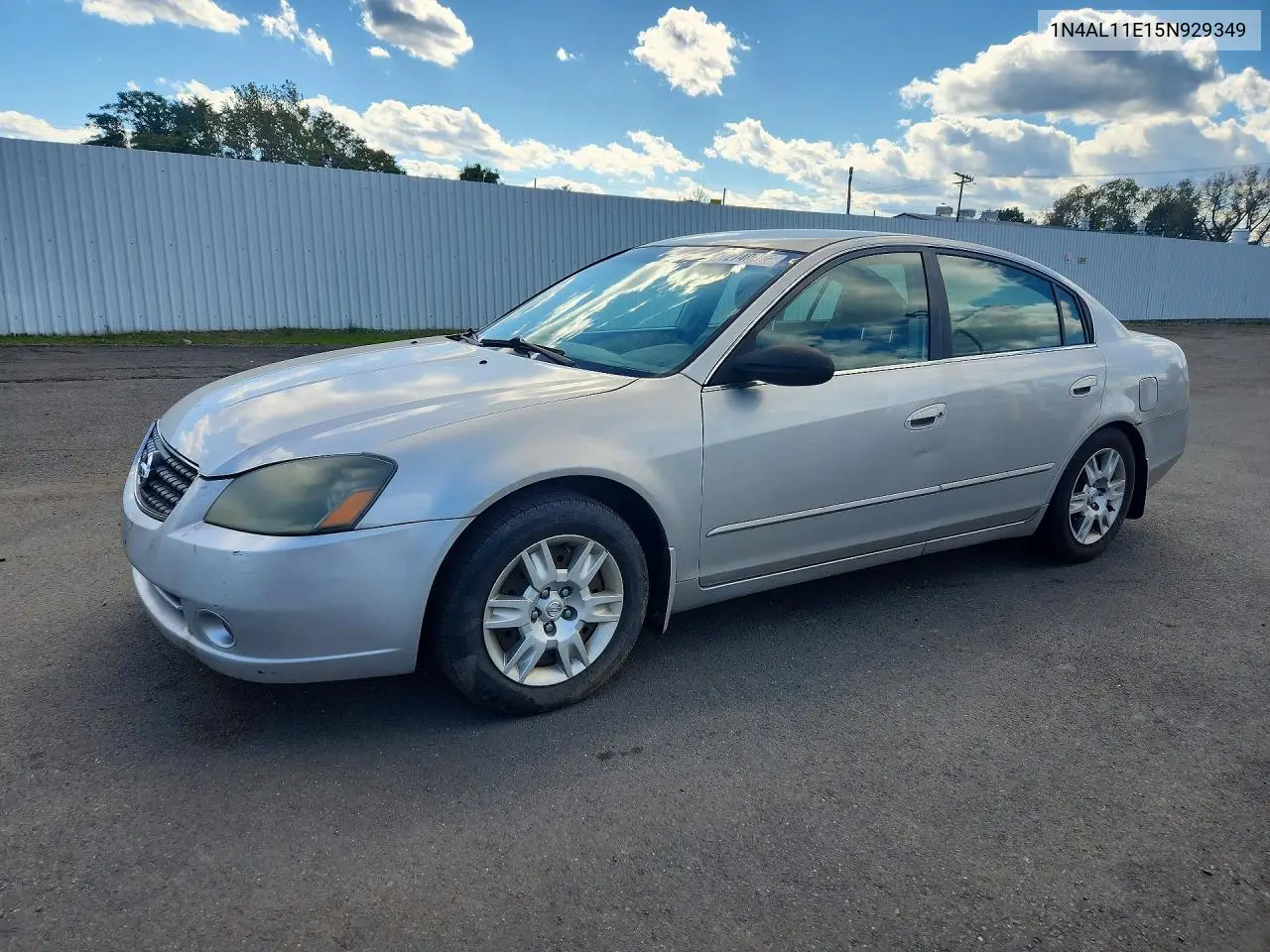 NISSAN ALTIMA 2005, VIN 1N4AL11E15N929349