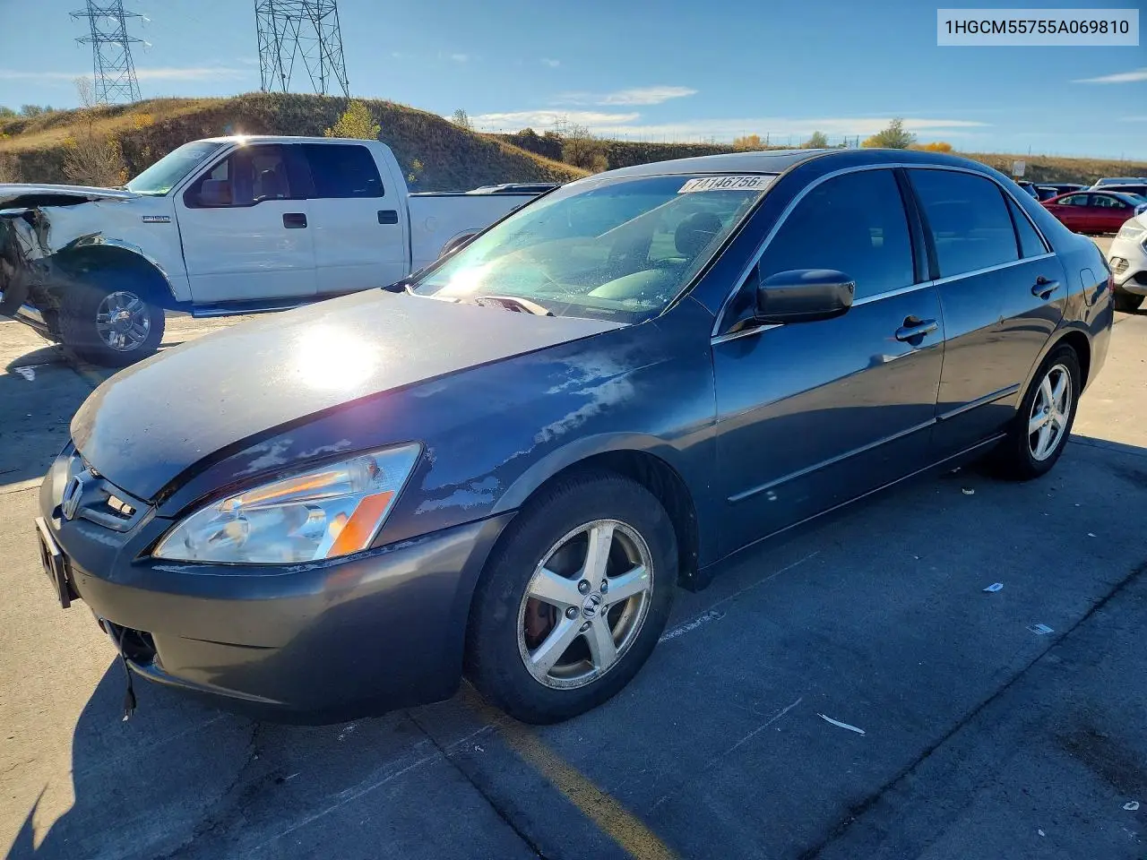 HONDA ACCORD 2005, VIN 1HGCM55755A069810