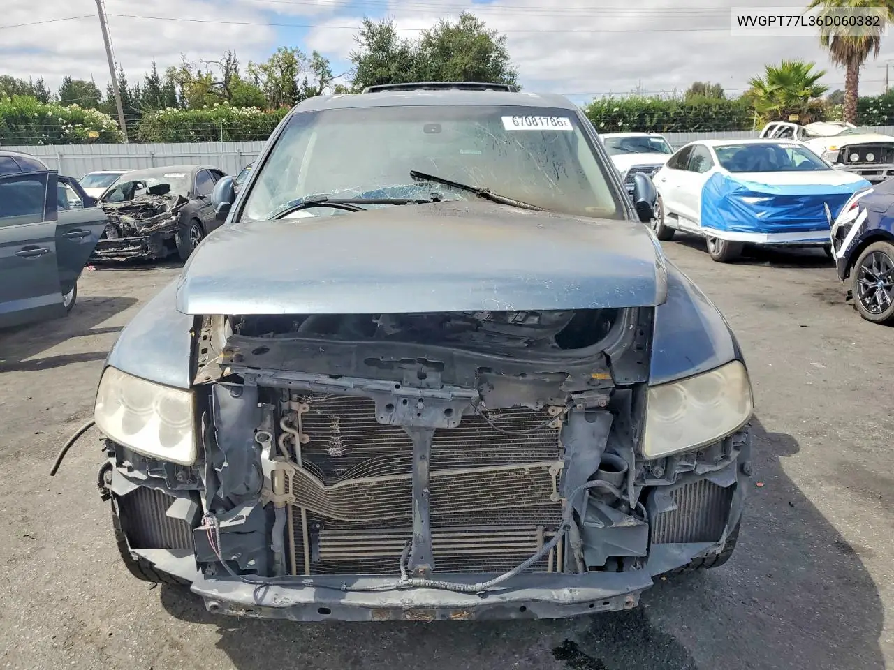 2006 VOLKSWAGEN TOUAREG VIN WVGPT77L36D060382 — фото 5