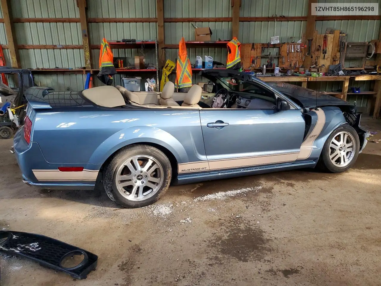 2006 FORD MUSTANG VIN 1ZVHT85H865196298 — фото 3