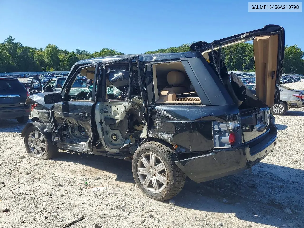 2006 LAND ROVER RANGE ROVER VIN SALMF15456A210798 — фото 2