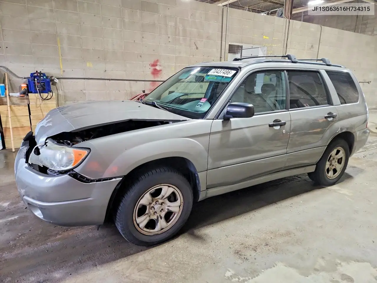 SUBARU FORESTER 2006, VIN JF1SG63616H734315